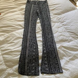 Patterned Flare Pants